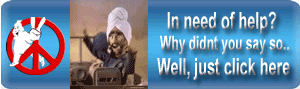 Cartoon character in turban with text offering help and a clickable button.